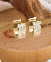 Sparkly Chunky Hoop Earrings