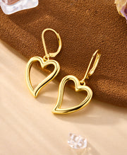 Simple Heart Drop Earrings