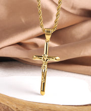 Stainless Steel Cross Pendant Necklace