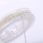 33 Feet 2MM Silver Plated Solid Brass Thin Cable O Chain Spool - Scentll®