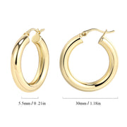 Medium Chunky Hoop Earrings - Scentll®