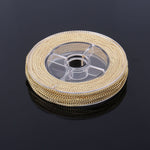 33 Feet 2 MM Gold Plated Solid Brass Curb Chain Link Spool - Scentll®