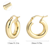 Small Chunky Hoop Earrings - Scentll®