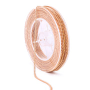 33 Feet 2MM Rose Gold Plated Solid Brass Curb Link Chain Spool - Scentll®