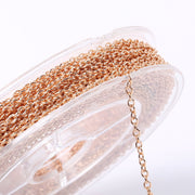 33 Feet 2MM Rose Gold Plated Brass Thin Cable O Chain Spool - Scentll®