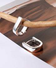 Minimalist Geometric Hoop Earrings