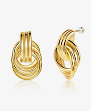 Triple Stacked Loop Earring