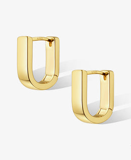 Minimalist Geometric Hoop Earrings