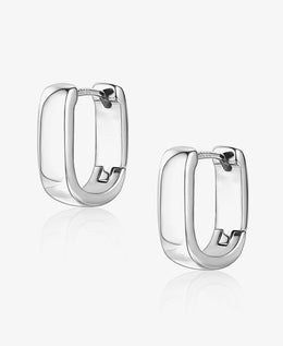 Trendy Small Thick Hoop Earrings