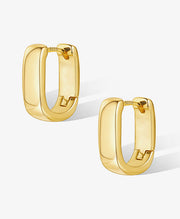 Trendy Small Thick Hoop Earrings