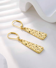 Hammered Bar Drop Earrings