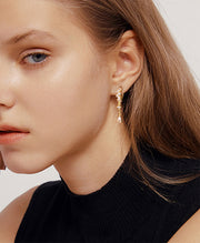 Teardrop CZ Dangle Drop Earrings