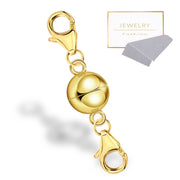 Scentll Magnetic Necklace Clasps and Closures with Lobster Clasp,14K Gold Plated and Silver Magnetic Jewelry Clasps for Necklaces Extender Magnetic Clasp Bracelet Closures Jewelry Making