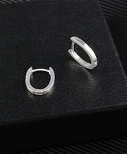 Oval Small Hoop Earrings