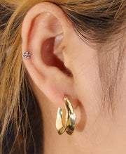 Gold Creole Hoop Earrings