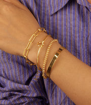 Dainty Gold Bracelet Set