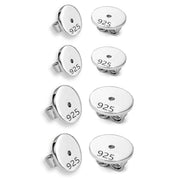 4 Pairs Earring Backs, 14K Gold Plated Earring Backs Replacement Hypoallergenic Secure Earring Backs for Droopy Ears Studs Earring