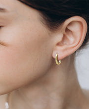 Oval Small Hoop Earrings