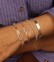 Dainty Gold Bracelet Set