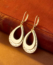 Hammered Double Teardrop Earrings