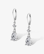 Elegant CZ Teardrop Earrings