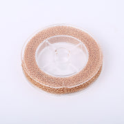33 Feet 2MM Rose Gold Plated Brass Thin Cable O Chain Spool - Scentll®