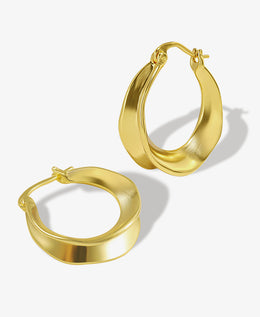Gold Creole Hoop Earrings