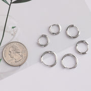 Scentll Small Huggie Hoop Earrings for Women 925 Sterling Silver Plated Hypoallergenic Cartilage Huggie Hoops Earrings for Men 3 Pairs