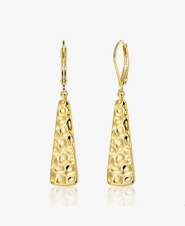 Hammered Bar Drop Earrings