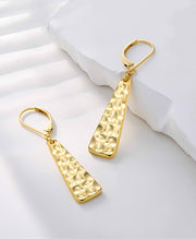 Hammered Bar Drop Earrings