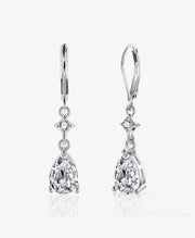 Elegant CZ Teardrop Earrings