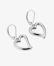 Simple Heart Drop Earrings