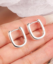 Trendy Small Thick Hoop Earrings