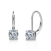 925 Sterling Silver Earring for Women,0.5ct-2ct D Color 14K Gold Plated Stud Moissanite Earrings Birthday Day Gifts for Women