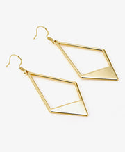 Geometric Rhombus Dangle Earrings