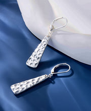 Hammered Bar Drop Earrings