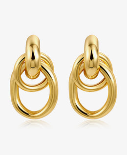 Stacked Loop Stud Earring