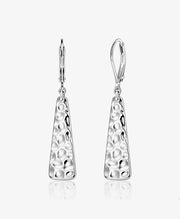 Hammered Bar Drop Earrings