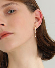 Teardrop CZ Dangle Drop Earrings