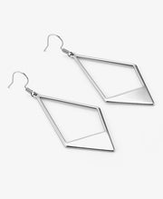 Geometric Rhombus Dangle Earrings