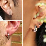 Scentll Small Huggie Hoop Earrings for Women 925 Sterling Silver Plated Hypoallergenic Cartilage Huggie Hoops Earrings for Men 3 Pairs