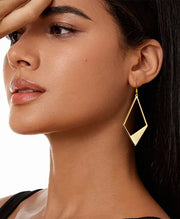 Geometric Rhombus Dangle Earrings
