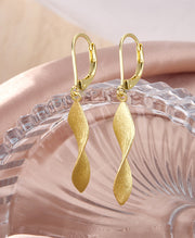 Twisted Spiral Drop Earrings