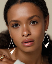 Geometric Rhombus Dangle Earrings