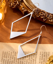 Geometric Rhombus Dangle Earrings