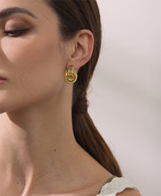 Triple Stacked Loop Earring