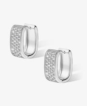 Sparkly Chunky Hoop Earrings