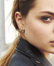 Oval Small Hoop Earrings