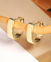 Trendy Small Thick Hoop Earrings