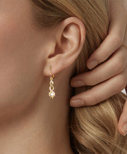 CZ Infinity Dangle Earrings